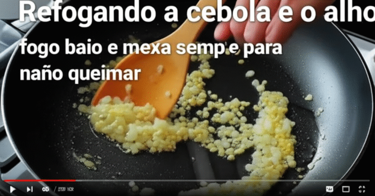 Técnicas Culinárias Fundamentais Vídeo tutorial ensinando técnica básica de culinária
