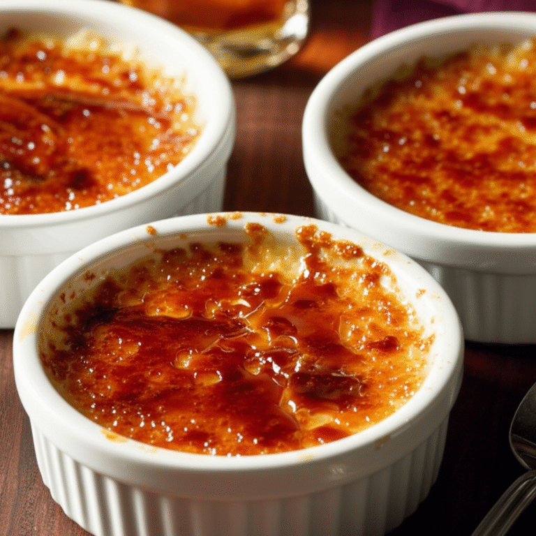 Crème brûlée à la Marie Antoinette Ramequins de Crème brûlée caramelizados