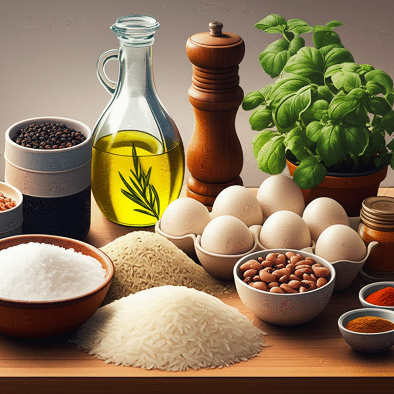 Kit de Sobrevivência Culinária Ingredientes básicos para culinária