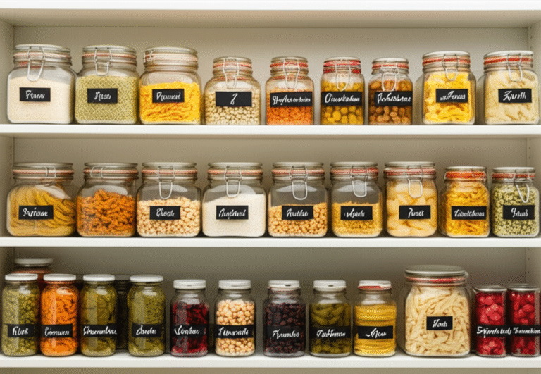 Despensa Inteligente Despensa organizada com alimentos básicos para a culinária do dia a dia