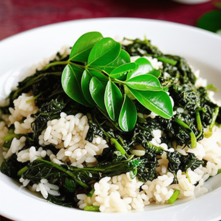 Receita com Ora-Pro-Nóbis Prato com ora-pro-nóbis refogada e arroz integral
