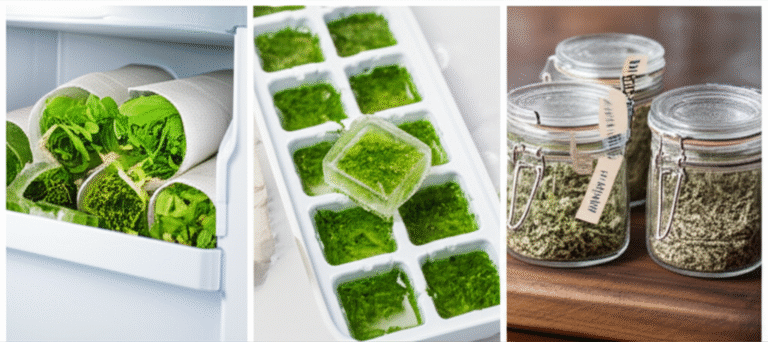 Conservação de Ervas Aromáticas Ervas aromáticas frescas e secas armazenadas corretamente