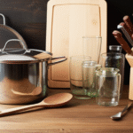 Utensílios básicos de cozinha organizados